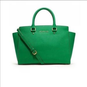 AUTHENTIC Micheal Kors Saffiano Leather Satchel